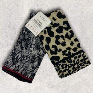 NWT Animal Print Bandanas Set of Two Nordstrom Capelli NY Snake Leopard Camo 21"